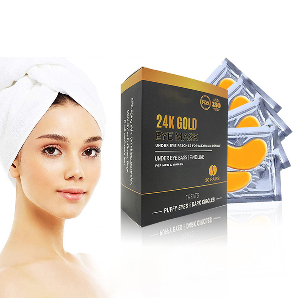 Gold Collagen Eye Mask yusen cosmetic manufacturer