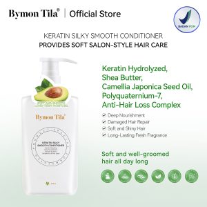 Keratin Silky Smooth Conditioner 300ml Provides Salon-Style Soft Hair Care