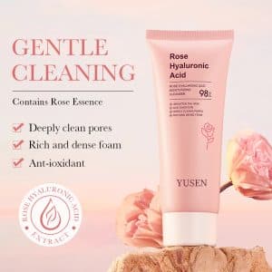 Rose Hyaluronic Acid Nourishing Cleanser 100g Mild cleaning reduces dirt