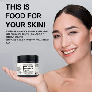 Face & Body Maisturizer 56.7g Beef Tallow,Beeswax & Honey