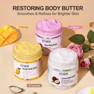 Coconut body butter & Mango body butter & Rose body butter 200g
